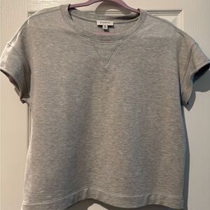 EVEREVE Gray Short Sleeve Sweatshirt. Pima cotton. Worn once. Never dried.